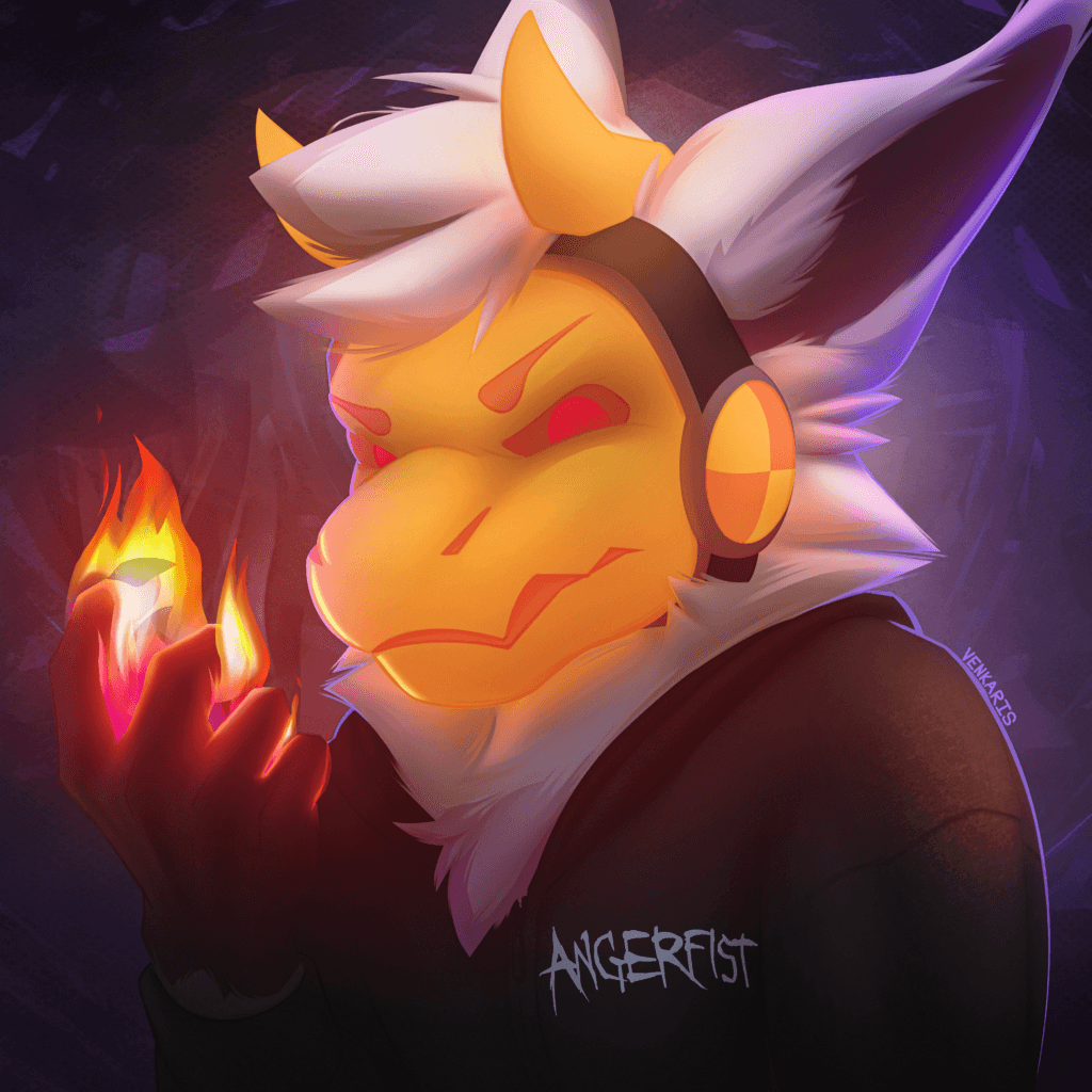 angerfist with logo