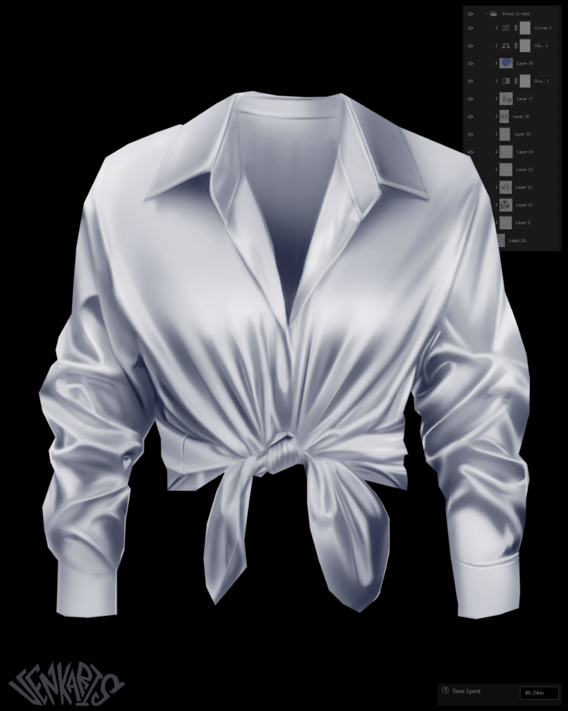 silk shirt study
